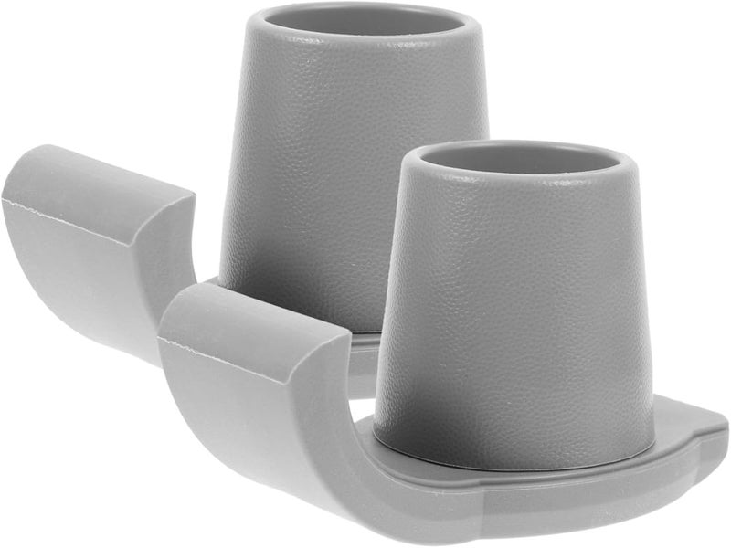 2PCS Heavy Duty Walker Ski Glides - Anti-Slip Rubber Feet for Walking Frame - 25mm Inner Diameter Replacement Foot Glide Caps for Folding Walkers - Mobility Aid for Seniors